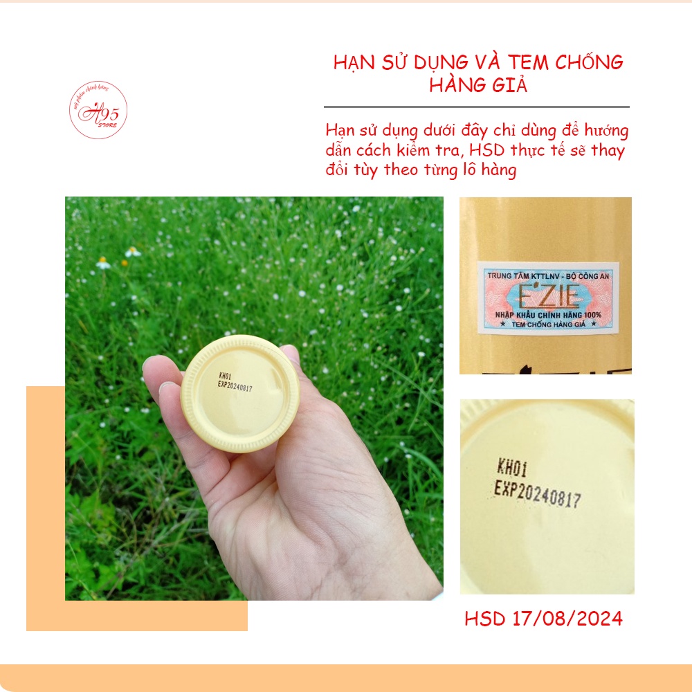 Nước dưỡng hoa hồng dưỡng trắng cân bằng độ ẩm cải thiện nếp nhăn E'ZIE Hàn Quốc 150ml