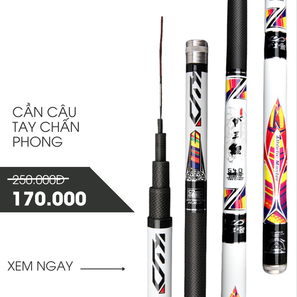Cần Câu Tay Carbon Chấn Phong Phân Bố Lực 28