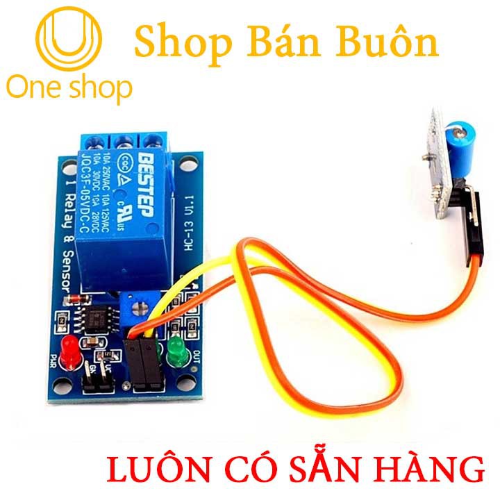 Module Điều Khiển Relay 5VDC - Bằng Cảm Biến Rung