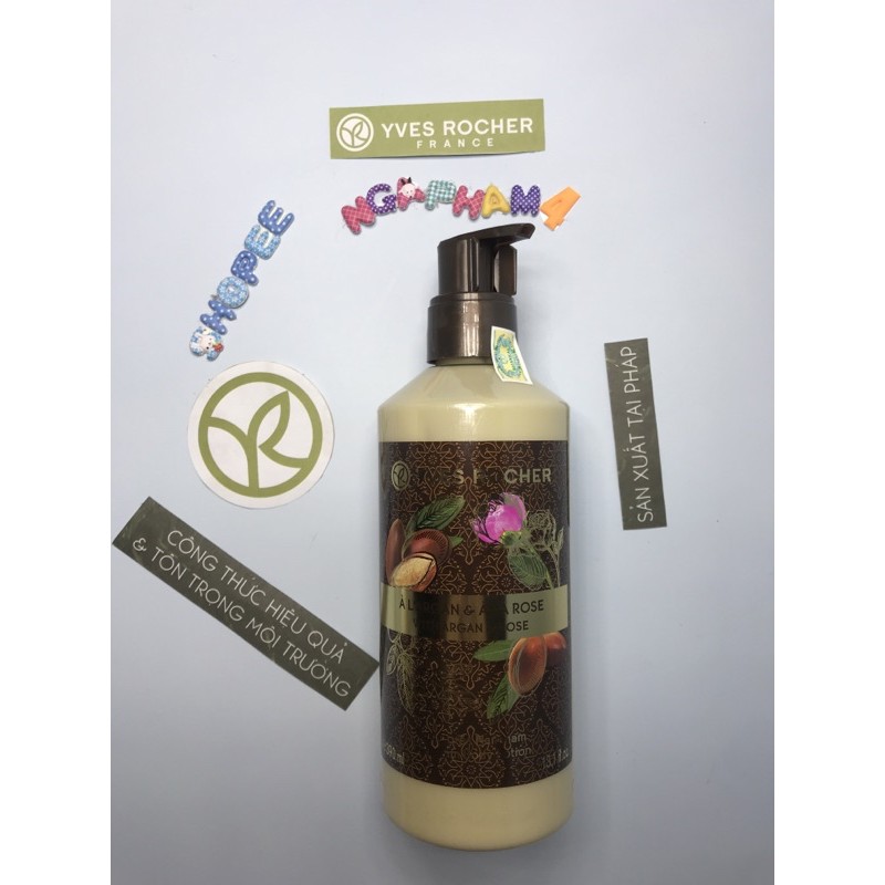 Kem tay, dưỡng thể, sữa tắm Argan và Hoa hồng Yves Rocher