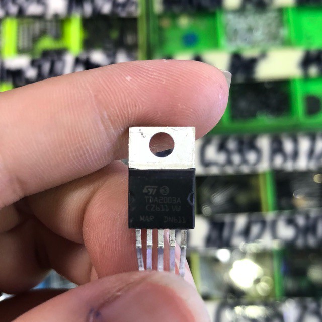 5 con IC TDA2003 khuếch đại âm thanh