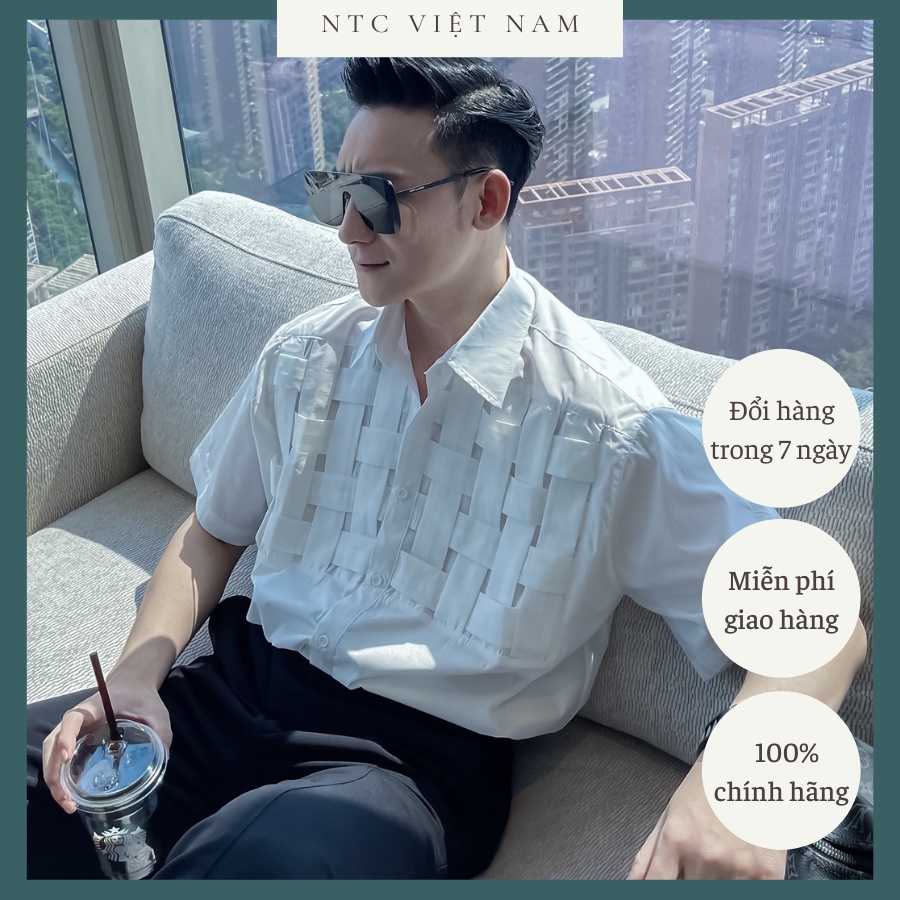 Áo sơ mi nam ngắn tay phong cach Hàn Quốc NTC Việt Nam A022