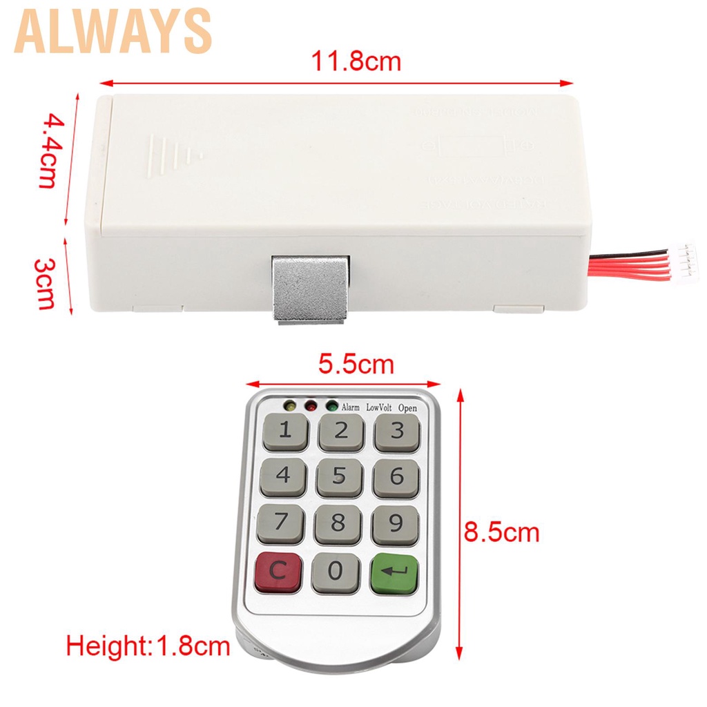 Set hệ thống khóa mật mã điện tử kỹ thuật số an toàn cho tủ kèm phụ kiện