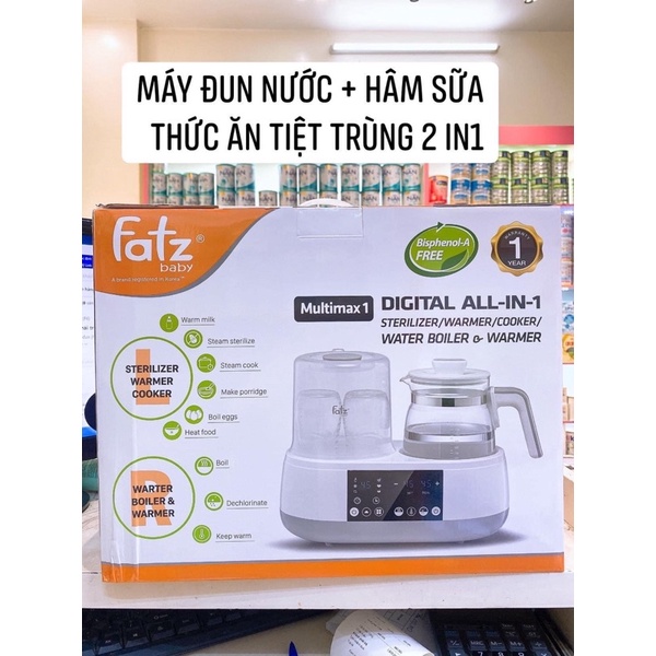 Máy đa năng điện tử Fatz Baby Multimax 1 - (tiệt trùng / hâm sữa /nấu cháo /hâm thức ăn /đun giữ ấm nước