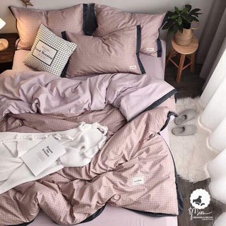 Bộ chăn ga gối cotton lụa siêu cấp mẫu cct26