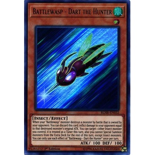 Thẻ bài Yugioh - TCG - Battlewasp - Dart the Hunter / BLHR-EN032'