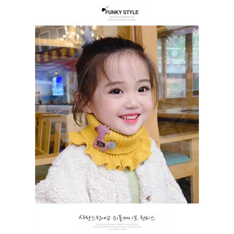 Khăn len ống cổ lọ cho bé yêu ấm áp mùa đông