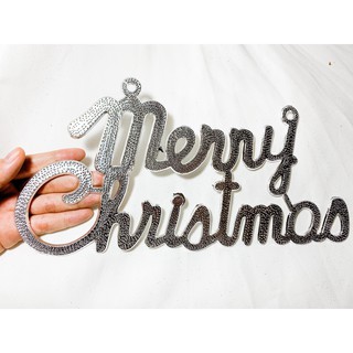 Chữ Merry Christmas trang trí Giangs sinh, trang trí cây thông noel