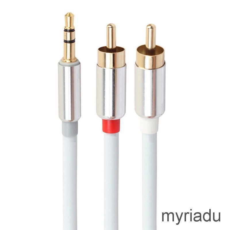 Cáp Chuyển Đổi Âm Thanh Từ Đầu Cắm 3.5mm Sang 2 Rca Cao Cấp