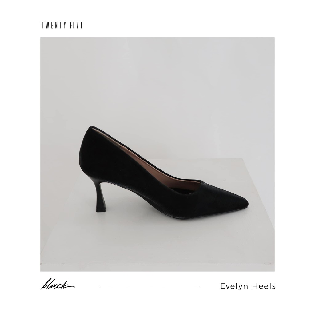 Giày cao gót da ép lụa - Evelyn Heels Twentyfive Studio