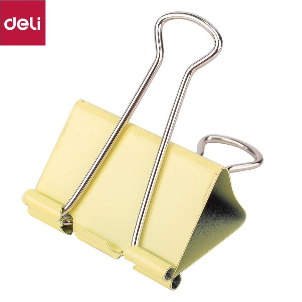 Kẹp bướm 19mm Deli - 40 chiếc/hộp - E8555A [Deli]