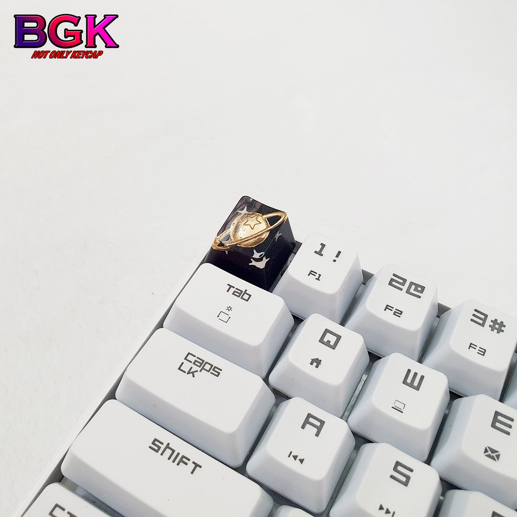 Keycap Lẻ hình hành tinh ngoài vũ trụ cực đẹp OEM profile ( keycap resin độc lạ )( Keycap Artisan )