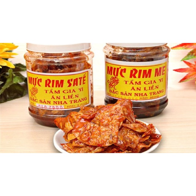 1 hũ mực rim me, mực rim sa tế Nha Trang loại 1 (Lọ 300 gram)