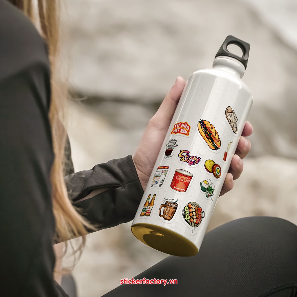 Vol.20 Vietnam Elements - Little Sticker Sheet A6 hình dán cán màn lấp lánh cao cấp  - Sticker Factory