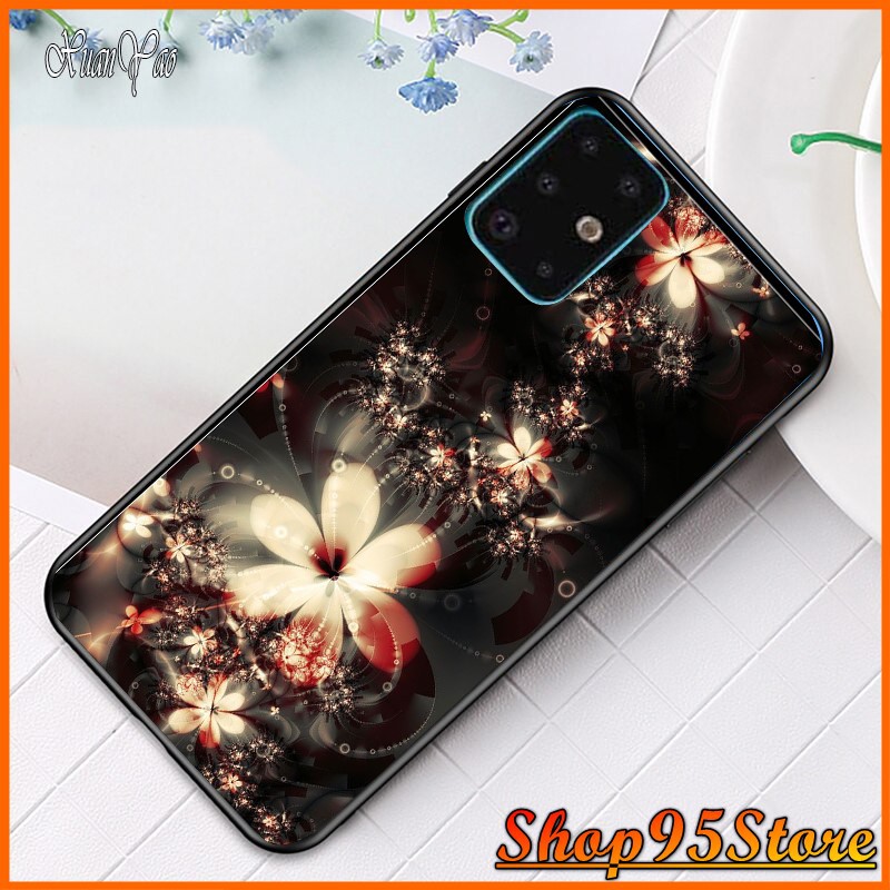 Ốp lưng phủ bóng SamSung S20 S20+ S20 ultra S20 FE A71 A51 A02S A12 M51 M30S Note 10 họa tiết Hoa
