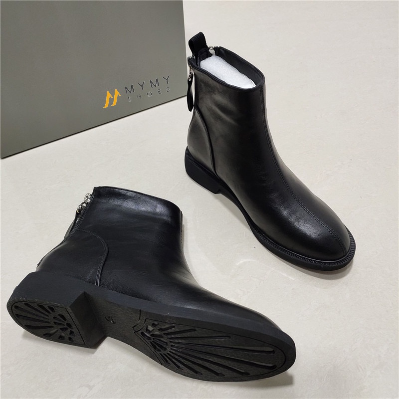 Boot da lì 2 khóa sau đế chữ 3p mymy shoes B356 | BigBuy360 - bigbuy360.vn