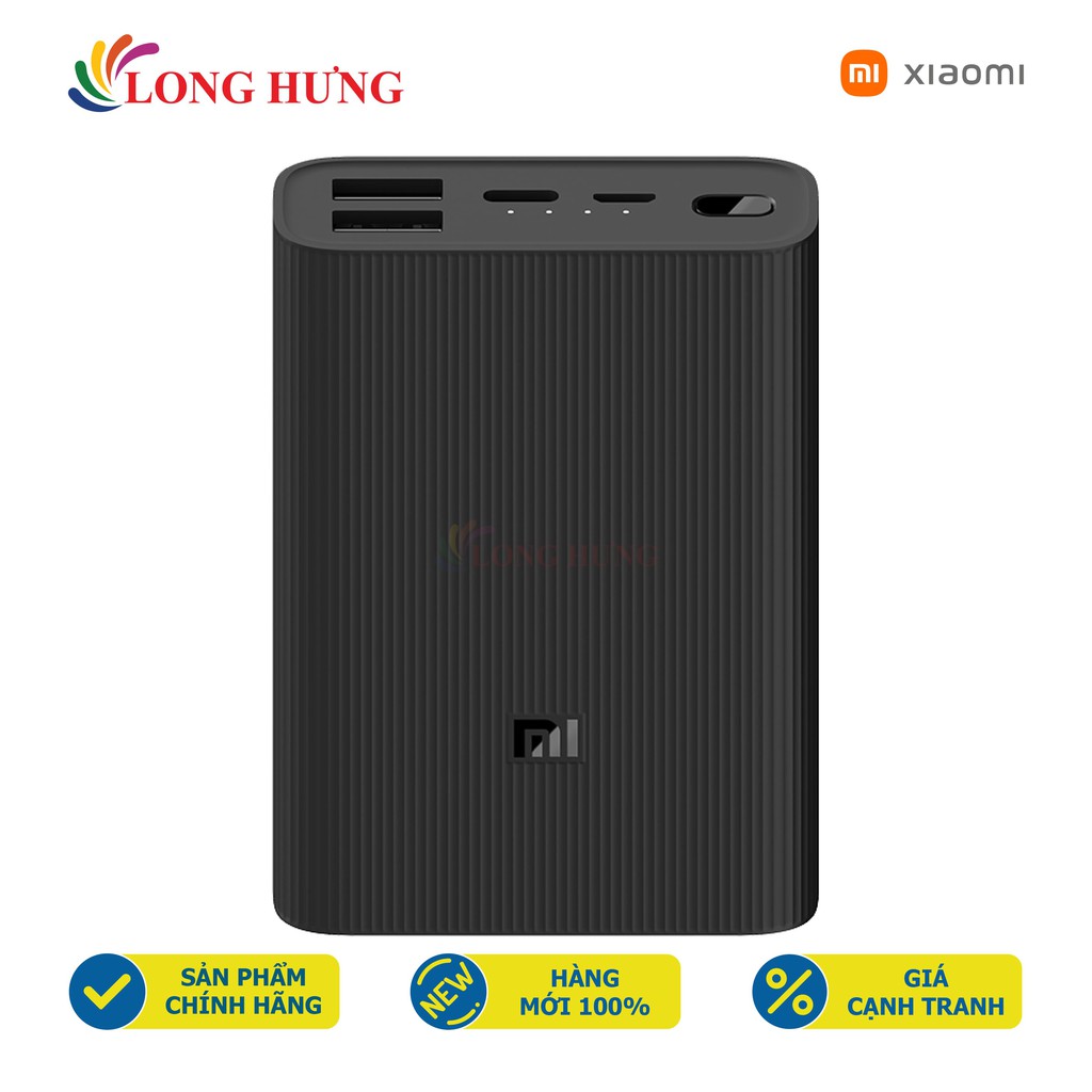 [Mã SKAMCLU9 giảm 10% đơn 100K] Sạc dự phòng Xiaomi Mi Power Bank 3 Ultra Compact BHR4412GL PB1022ZM - Hàng chính hãng