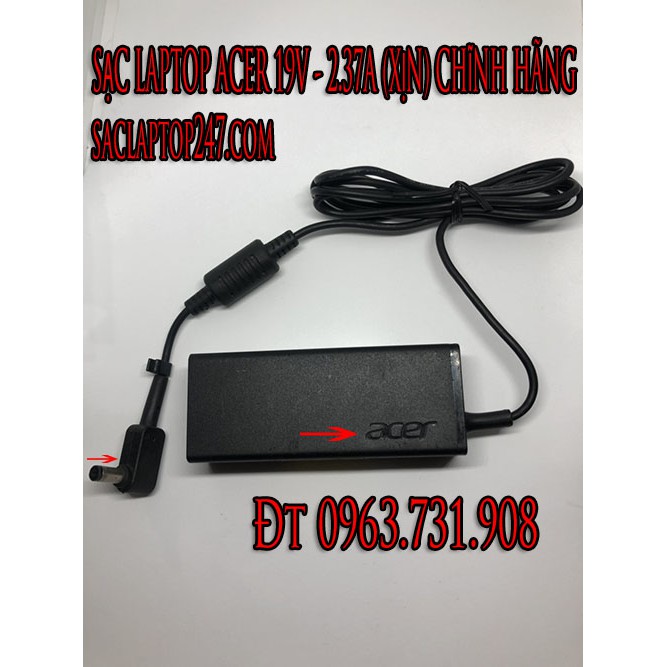 Sạc pin laptop Acer 19v - 2.37a (chính hãng)