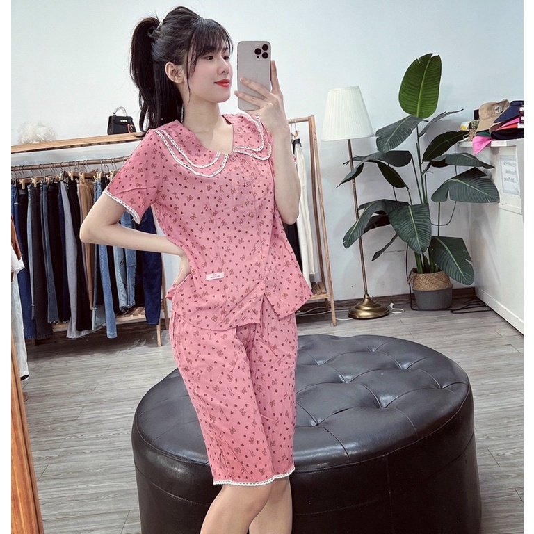 BỘ ĐŨI NGỐ HOẠ TIẾT NƠ CỔ 2 LÁ SIÊU MÁT