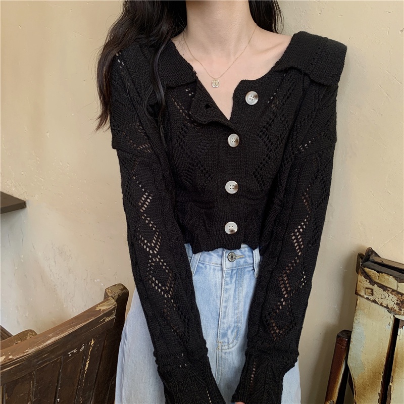 Áo Khoác Cardigan Dệt Kim Tay Dài Thời Trang Mùa Thu Hàn Quốc Cho Nữ | BigBuy360 - bigbuy360.vn