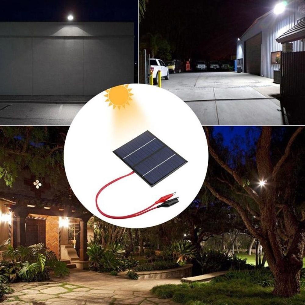 Tấm pin năng lượng mặt trời 12v 1.5w linh hoạt nhiều màu kèm kẹp
