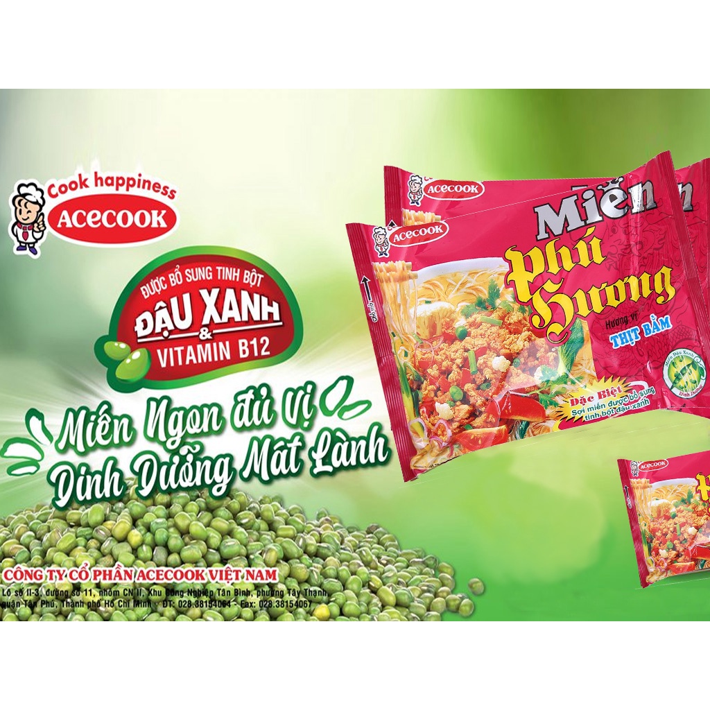 Combo 5 gói Miến Phú Hương 55g/gói