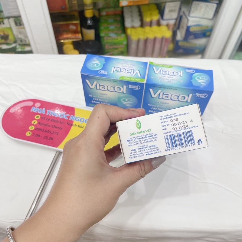 Kẹo ngậm không đường Viacol giảm ho,đau rát họng