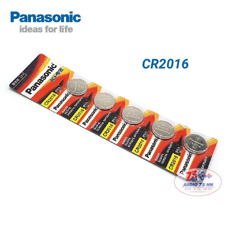 Vỉ 5 viên pin cúc Panasonic CR2032/2025/2016 - Panasonic chính hãng