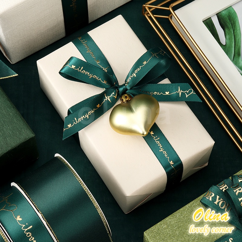 Cuộn Dây Ruy Băng Họa Tiết Chim Công Trang Trí Giáng Sinh