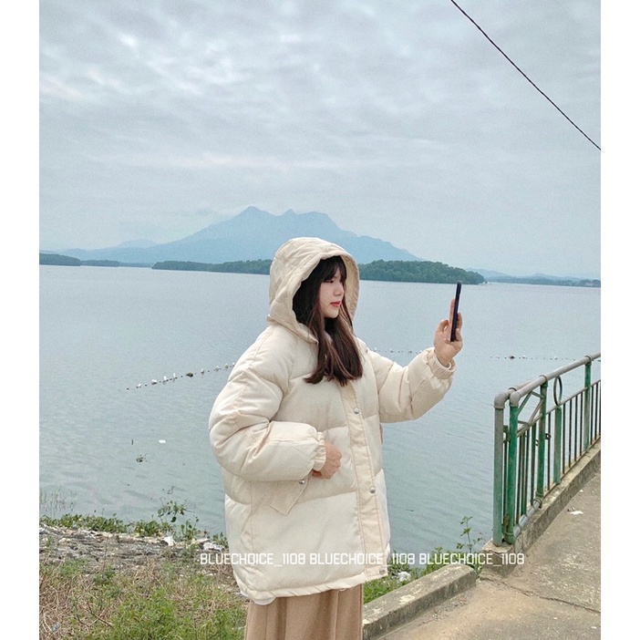 ÁO KHOÁC PHAO BÉO TRƠN BASIC FREESIZE ❤️‍