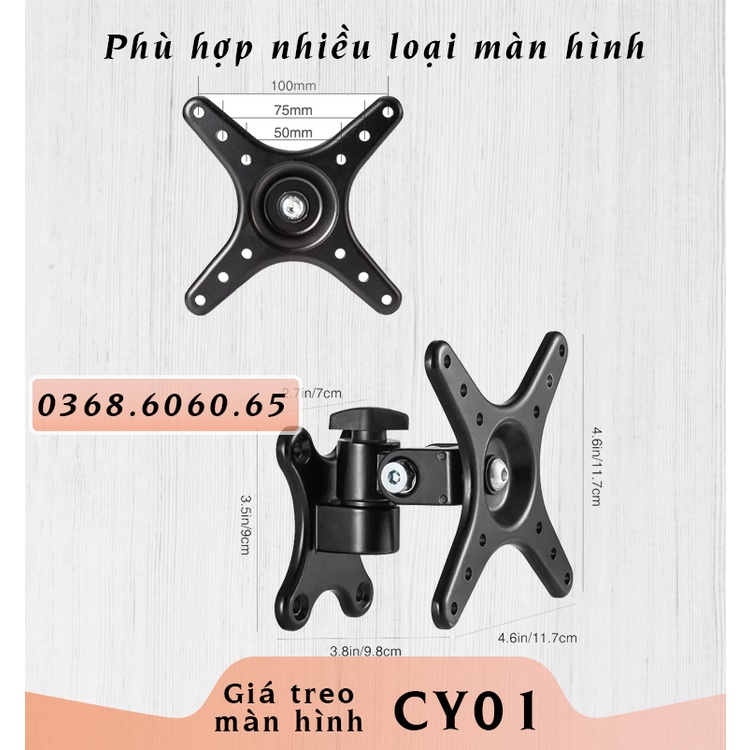 Cy01– #Giá treo màn hình #Giá treo màn hình máy tính #Xoay đa năng #Hợp kim nhôm #Màn hình 17-27inch [Rẻ hơn NB P4]