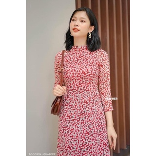 Áo dài cúc hoạ mi - 4 tà - Đủ size