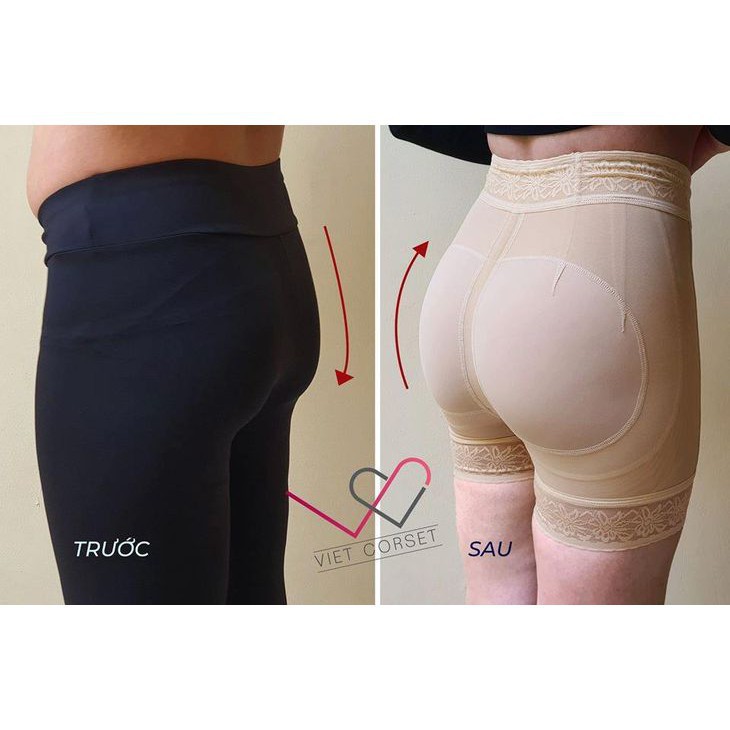 Quần Nâng Mông Nịt Bụng Cao Cấp Việt Corset Butt Lifter - Quần Ren Định Hình Bụng Dưới, Làm Đầy Hõm Hông, Đẩy Mông Cao | BigBuy360 - bigbuy360.vn