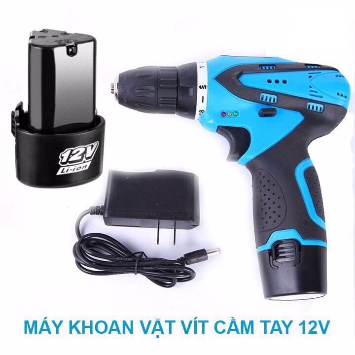 [HOT HA] MÁY KHOAN TAY BẮT VÍT ĐA NĂNG DÙNG PIN 12V CHẾ ĐỘ ĐẢO THUẬN  Nyiyi