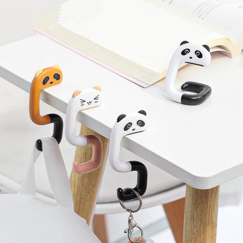Móc Treo Túi Xách / Ba Lô / Móc Treo Chìa Khóa Hình Động Vật Hoạt Hình Gấp Gọn Sáng Tạo