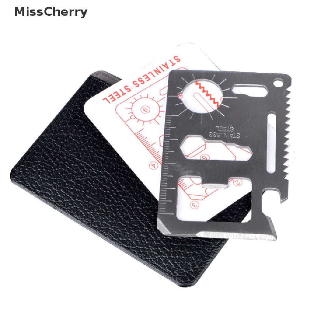 Thẻ sinh tồn mini đa năng 11 trong 1 tiện dụng cho hoạt động ngoài trời