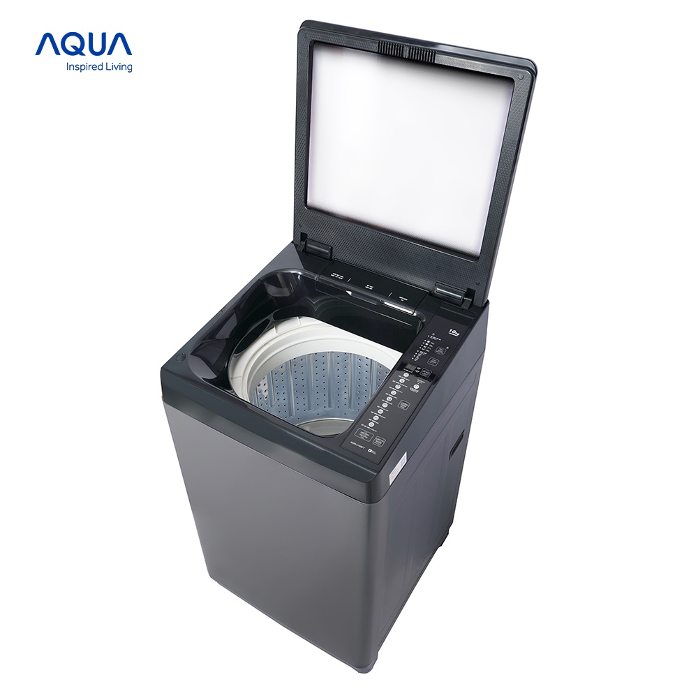 Freeship Toàn Quốc - Máy giặt cửa trên Aqua 10kg AQW-U100FT.BK