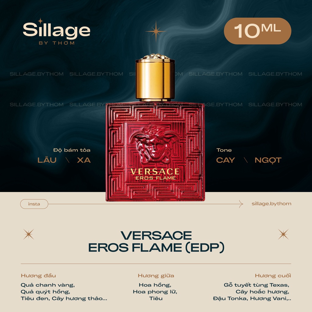 V  E  R  S  A  C  E  EROS FLAME EDP | Mẫu thử nước hoa nam