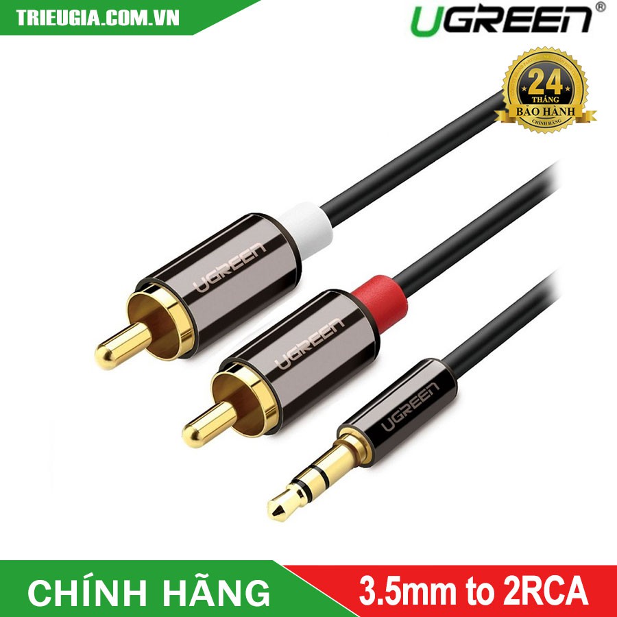 Cáp Audio 3.5mm 1M Male To 2RCA Male UGREEN - 10749