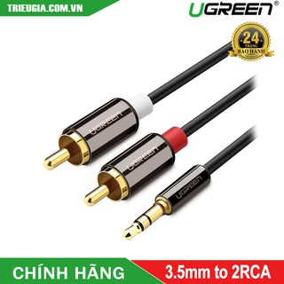 Cáp audio 3.5mm 1m male to 2rca male ugreen - 10749