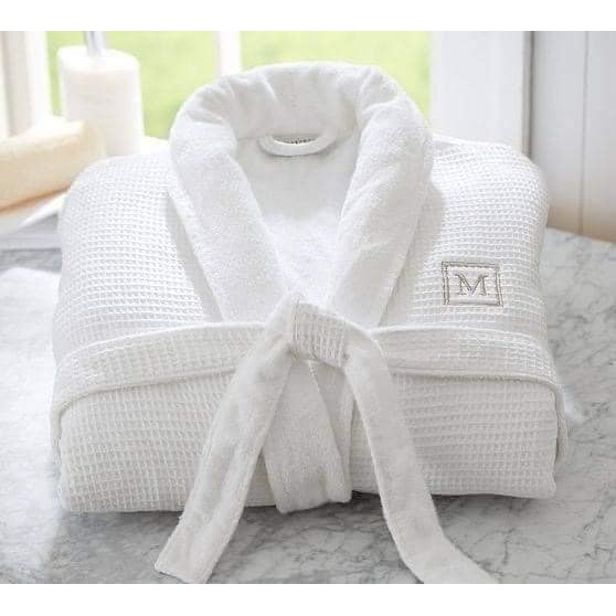 Áo choàng tắm khách sạn nam nữ chất liệu cotton tổ ong, khăn tắm, khăn trải giường spa