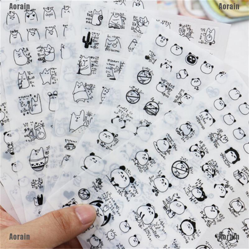 Bộ 6 Miếng Dán Trang Trí Bằng Nhựa PVC Kích Thước 105 x