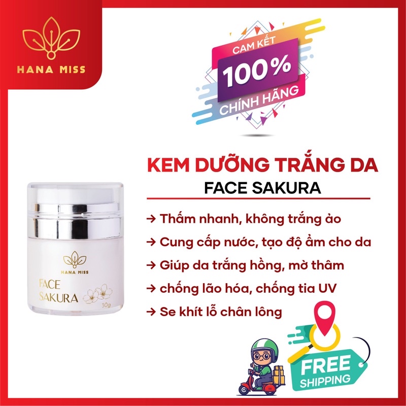 Kem Dưỡng Trắng - Chống Lão Hoá Face Sakura Hana Miss