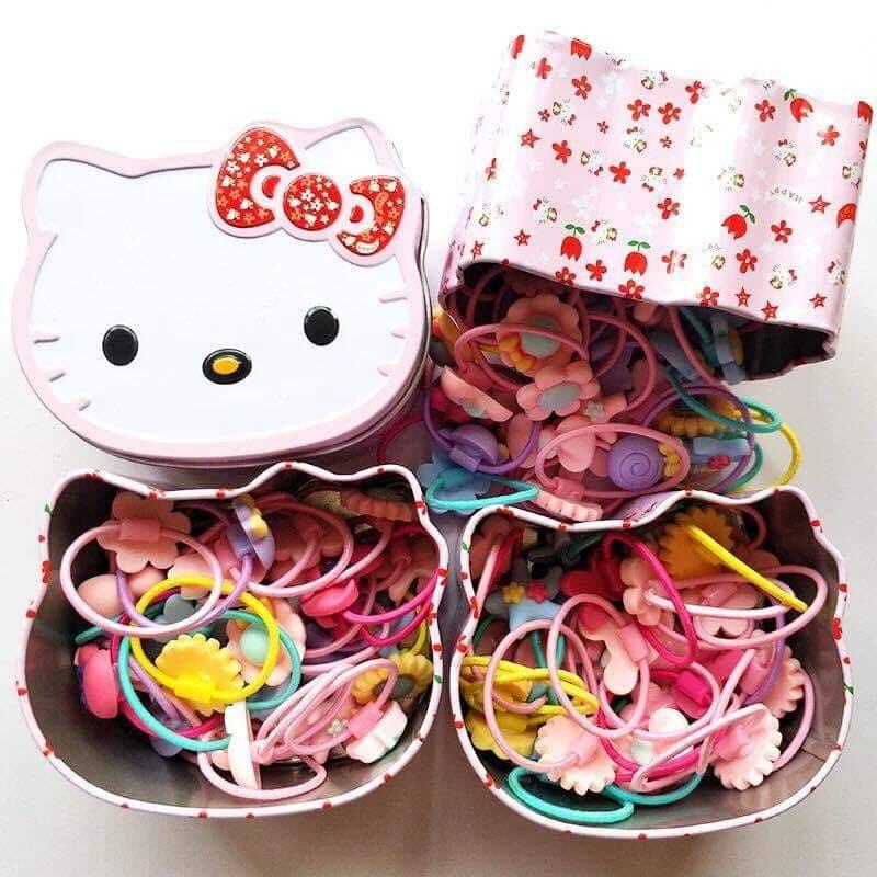 Set 20 Dây Buộc Tóc Xinh Xắn Cho Bé Gái