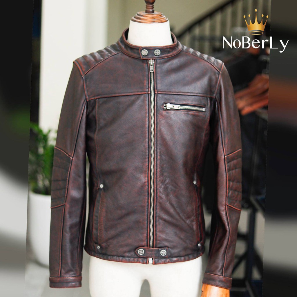 ÁO DA BÒ CHẦN VAI