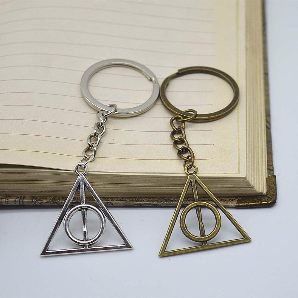 Móc Khóa Tròn In Hình Anime Deathly Hallows Thời Trang Giá Đỡ