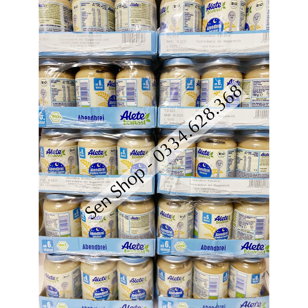 Hũ dinh dưỡng ăn liền hữu cơ Alete / BabyDream - 190gr