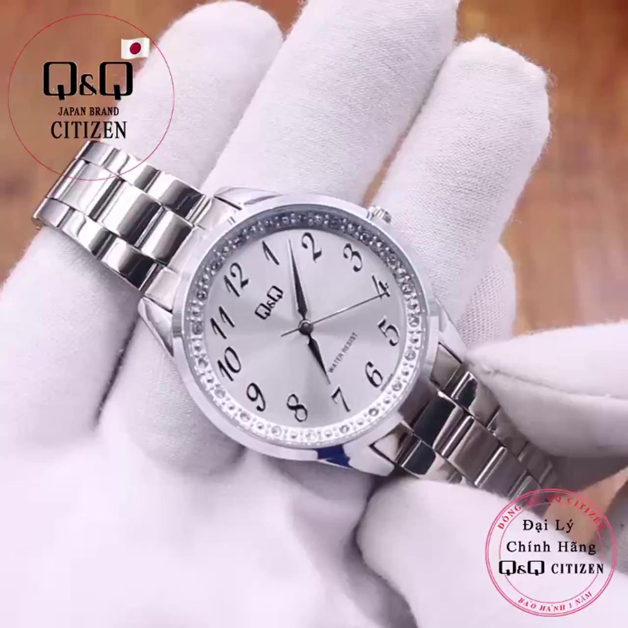 Đồng hồ nữ Q&Q Citizen QC07J204Y dây sắt thương hiệu Nhật Bản | BigBuy360 - bigbuy360.vn