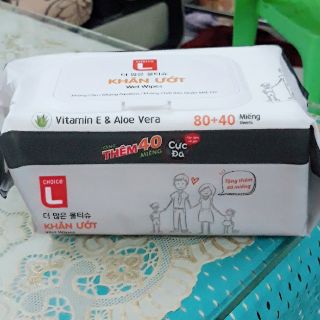 KHĂN GIẤY ƯỚT HÀN QUỐC 120 TỜ(date 2023)