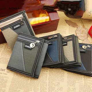 Ví nam bằng vải canvas kiểu dáng thể thao thời trang cao cấp